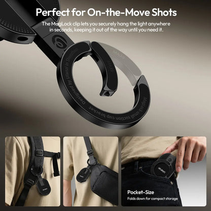 Ulanzi MA39 Maglock Suction Cup Phone Mount Desktop Stand for Iphone 17 16 15 14 with Suction Bottom for Wall Glass